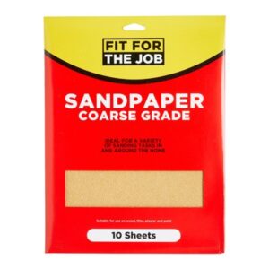 G) 10 Sheets Coarse Grade Sandpaper