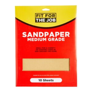 G) 10 Sheets Medium Sandpaper