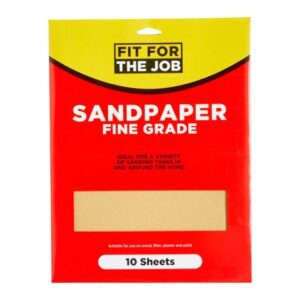 G) 10 Sheets Fine Sandpaper