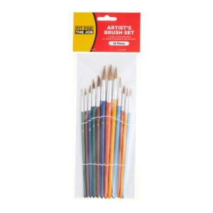 N) 12pc Artist's Paint Brush Set