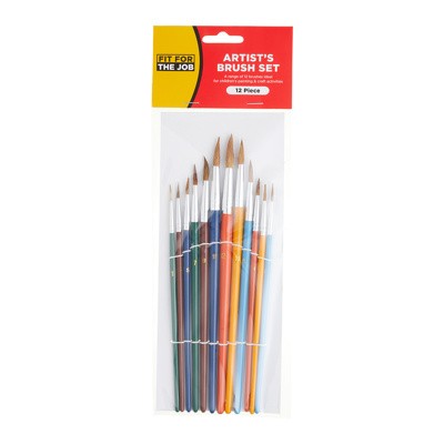 N) 12pc Artist's Paint Brush Set