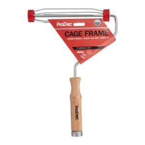 N) 9" x 1.5" Wooden Handle Roller Frame - Screw Fit