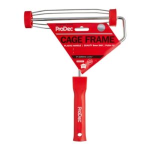 C) 9" x 1.75" Plastic Handle Roller Frame - Push Fit