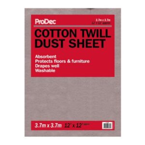 N) Cotton Twill Dust Sheets 12' x 9'