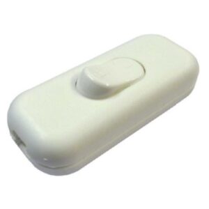 * 3 Core 6A In-Line Switch White