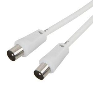 N) Plug-Plug Coax Lead 10m White
