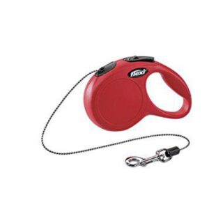 FLEXI Classic XS Retractable Dog Lead Red Cord 3M