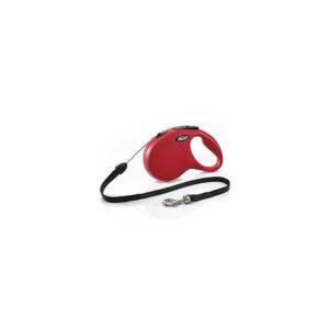 Flexi 25lbs (12kg) 8 Meter (25ft) New Classic Cord Retractable Dog Lead Small Red