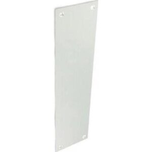 Silver Aluminium 300mm Door Finger Push Plates S3140 Securit