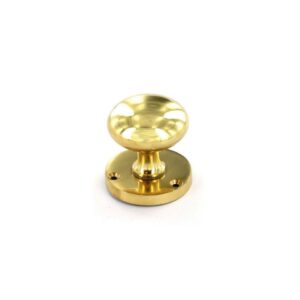 Securit Victorian Mortice Knobs Brass 60mm