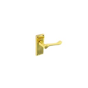 Securit Victorian Latch Scroll Brass 105mm