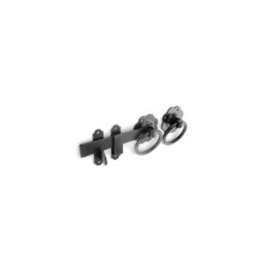 Ring Gate Latch Black 150mm S5136