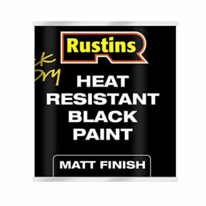 Rustins Heat Resistant Paint Black (N)