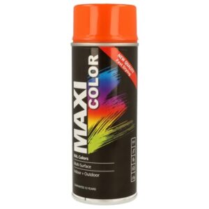 MaxiColor Pure Orange Gloss Spray Paint 400ml (Ral 2004)