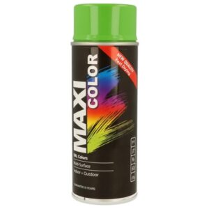MaxiColor Yellow Green Gloss Spray Paint 400ml (RAL 6018) (N)
