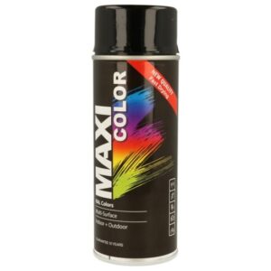 MaxiColor Deep Black Matt Spray Paint 400ml (RAL 9005) (N)