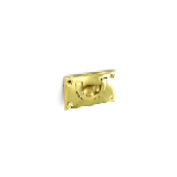 Securit S2653 Brass Flush Drop Handle 90mm Pack of 1