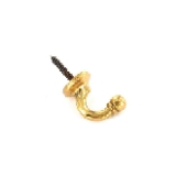Hook Ball End Tieback Brass Small x 2 S6501