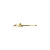 Securit Sliding Stay Brass 250mm