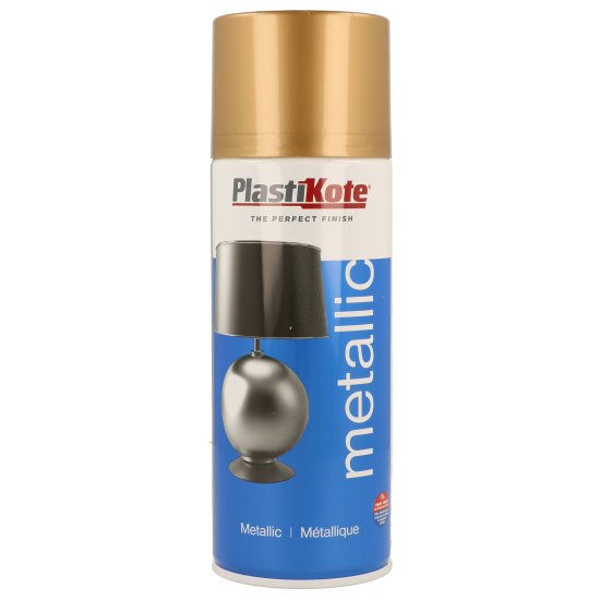Plastikote Metallic Gold Spray Paint 400ml (N)