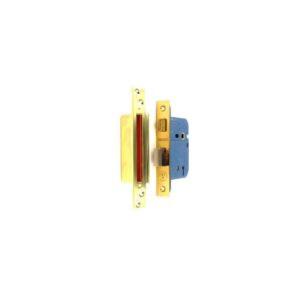 Securit 5 Lever Mortice Sash Door Locks 75mm Brass Finish High Security 2 Keys